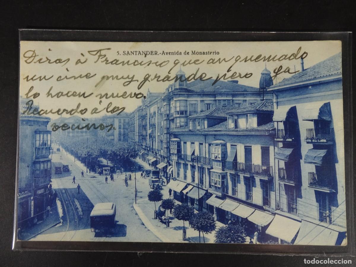 Postkarten: ANTIGUA POSTAL SANTANDER , AVENIDA DE MONASTERIO, VER FOTOS