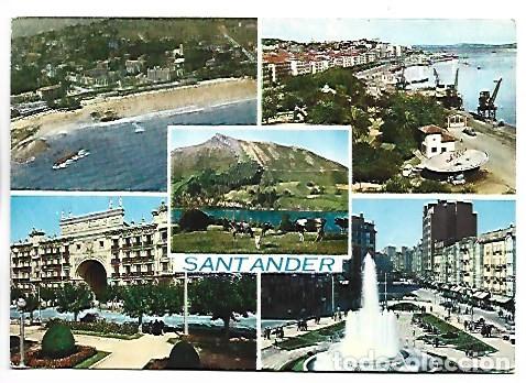 Postales: MISCELANIA CON 5 VISTAS DE SANTANDER - Foto 1
