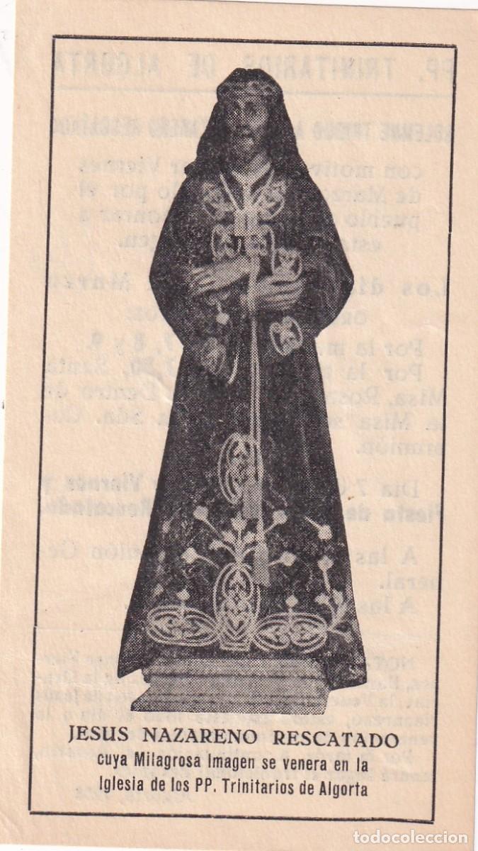 Postkarten: Estampa Jes&uacute;s Nazareno Rescatado, P.P. Trinitarios de Algorta. 10,50 x 6 cm