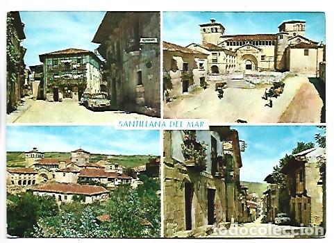 Postales: 4 VISTAS DE SANTILLANA DEL MAR / SANTANDER
