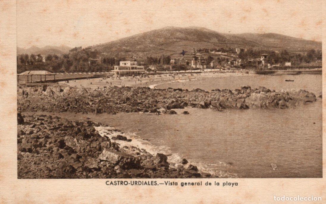 Postkarten: BONITA POSTAL - CASTRO-URDIALES (SANTANDER) - VISTA GENERAL DE LA PLAYA