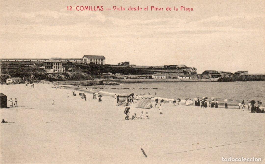 Postkarten: BONITA POSTAL - COMILLAS (SANTANDER) - VISTA DESDE EL PINAR DE LA PLAYA - M. SOLIS. EDITOR