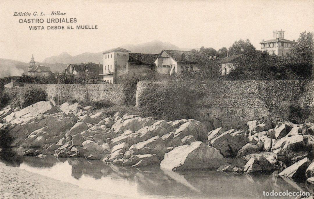 Postkarten: BONITA POSTAL - CASTRO-URDIALES (SANTANDER) - VISTA DESDE EL MUELLE - EDICION G.L. BILBAO