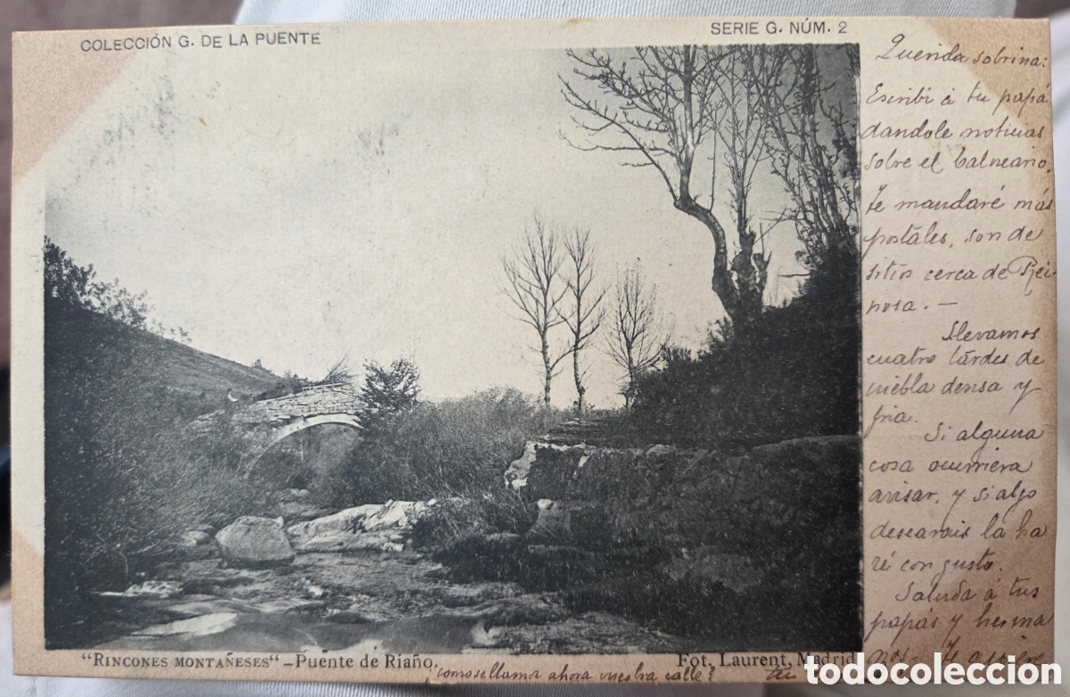 Postkarten: POSTAL RINCONES MONTA&Ntilde;ESES, PUENTE DE RIA&Ntilde;O