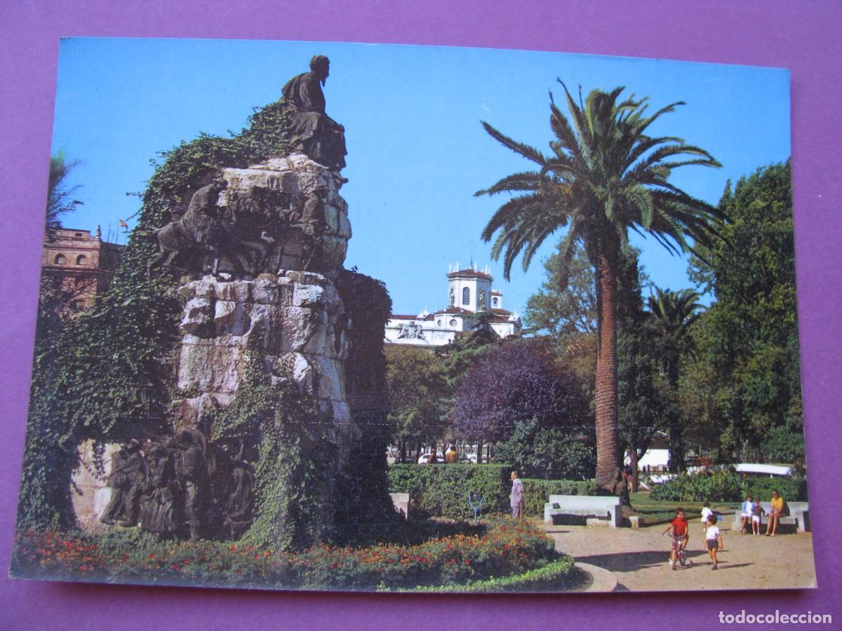 Postales: POSTAL DE SANTANDER. MONUMENTO A JOSE M&ordf; DE PEREDA. JARDINES. FOTO ALSAR.