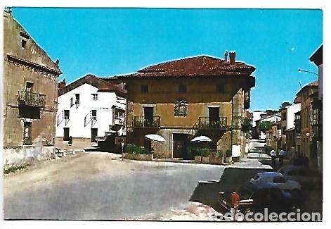 Postales: PLAZA Y HOTEL SAN PEDRO.- COMILLAS / SANTANDER
