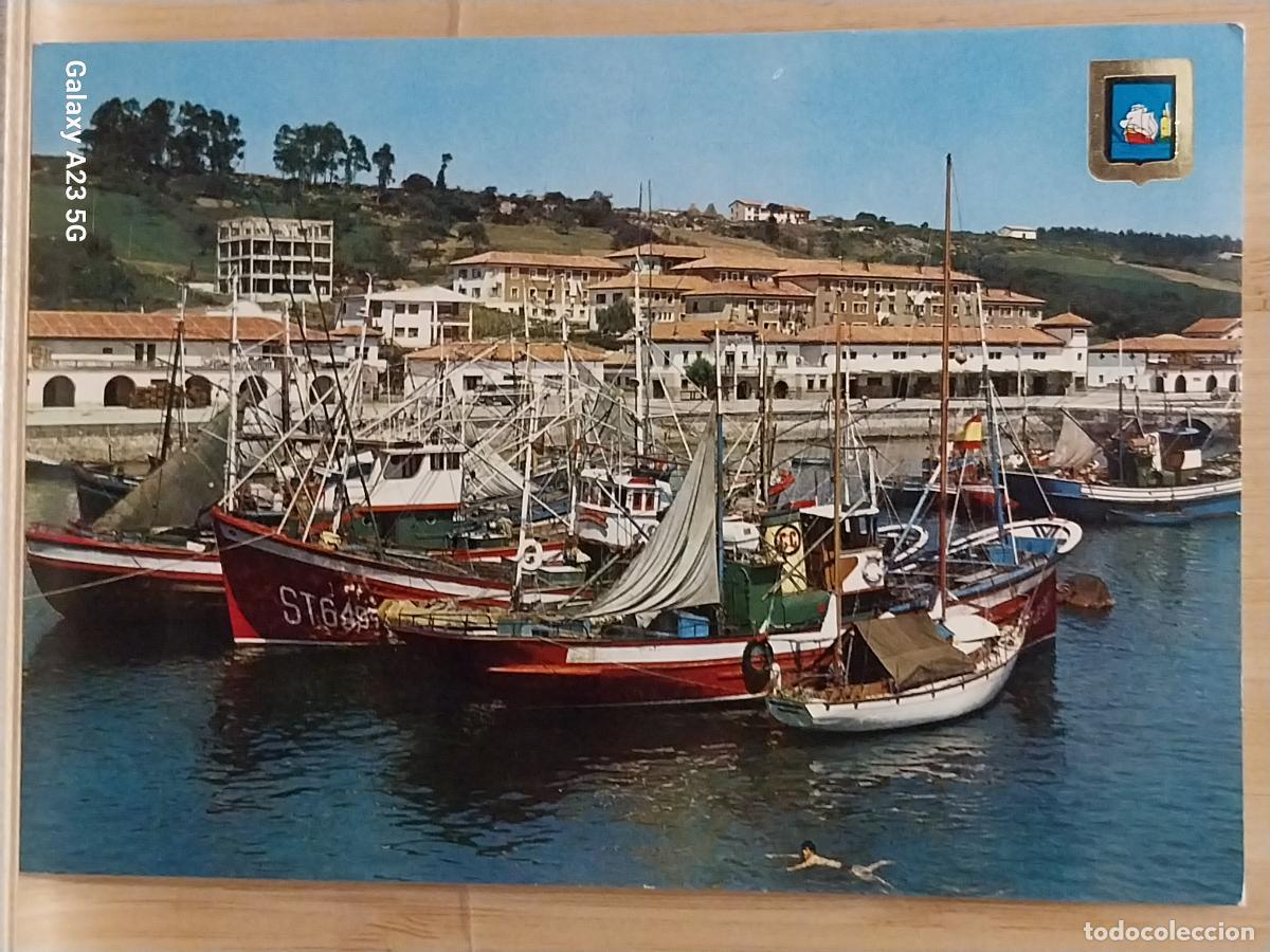 Cartoline: SAN VICENTE DE LA BARQUERA MUELLE BARRIO PESCADORES ED FISA 62 SC ORIGINAL