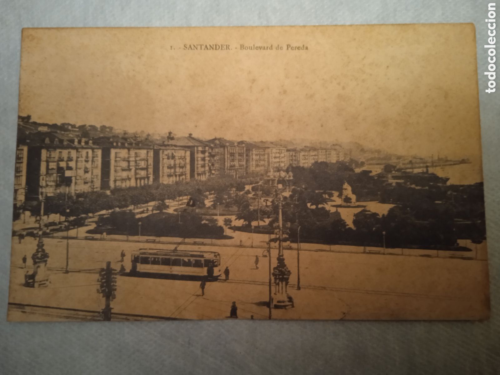Postkarten: Postal antigua de Santander Boulevard de Pereda