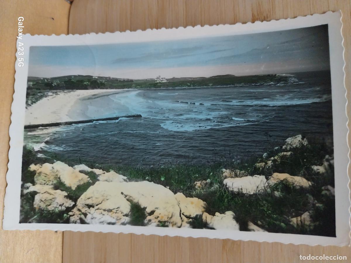 Postales: SUANCES LA PLAYA ED ARRIBAS 23 COLOREADA CIRCULADA A&Ntilde;O 1960 PLAYA ANIMADA