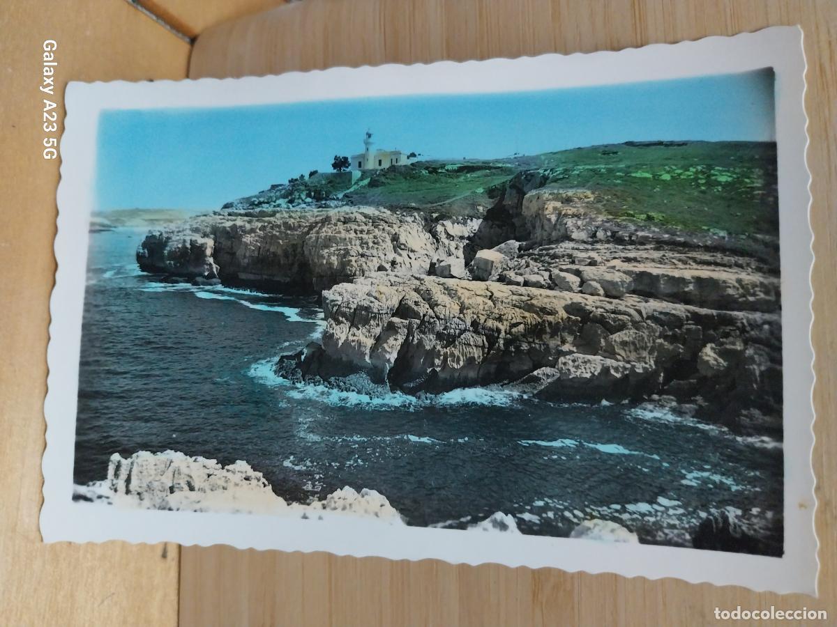Postales: SUANCES EL FARO ED ARRIBAS 15 COLOREADA CIRCULADA A&Ntilde;O 1959