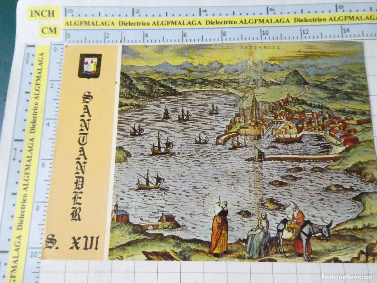 Postais: POSTAL DE CANTABRIA. A&Ntilde;O 1974. SANTANDER GRABADO DEL SIGLO XVI 129 ESCUDO ORO. 2547