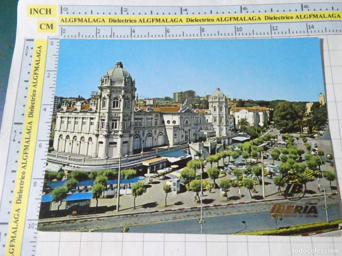 Postales: POSTAL DE CANTABRIA. A&Ntilde;O 1973 SANTANDER PLAZA ITALIA PUBLICIDAD SCHWEPPES AEROLINEAS IBERIA. 2560