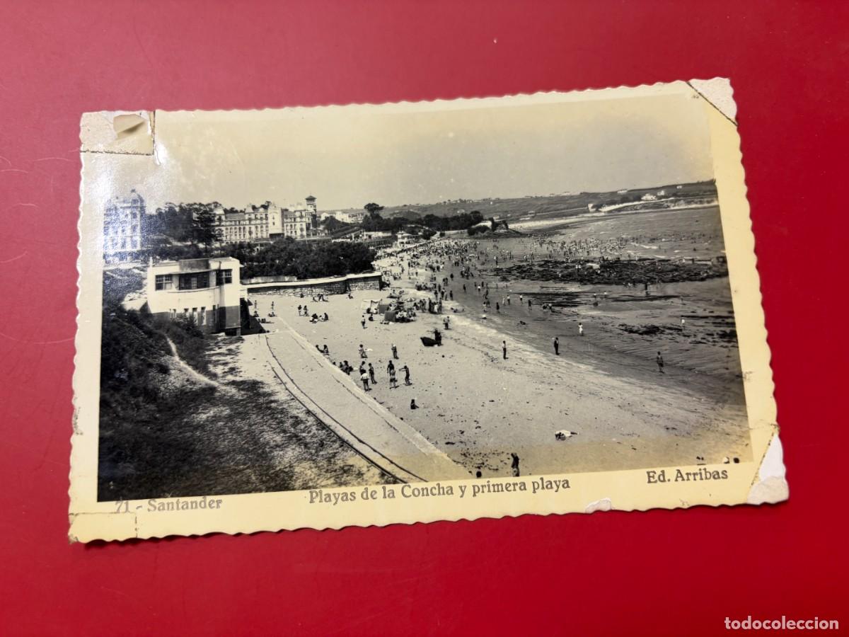 Postales: TARJETA POSTAL FOTOGR&Aacute;FICA - SANTANDER - 71 - PLAYAS DE LA COCNHA Y PRIMER APLAYA - ED. ARRIBAS