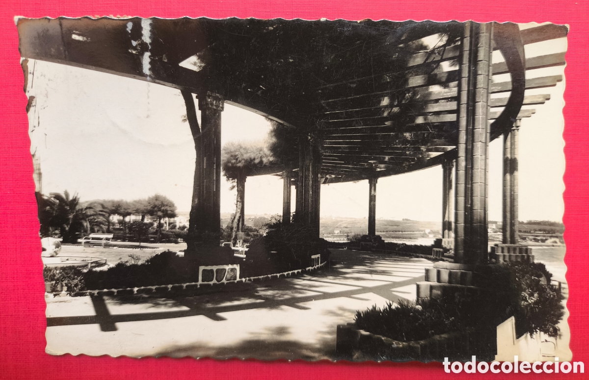 Postales: SANTANDER JARDINES PIQUIO LA P&Eacute;RGOLA POSTAL FOTOGR&Aacute;FICA CANTABRIA C. 1955