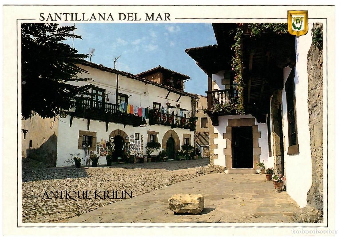 Postales: SANTILLANA DE MAR N&ordm; 41 CASAS TIPICAS MONTE&Ntilde;EBAS / ESCUDO DE ORO / SIN FRANQUEAR