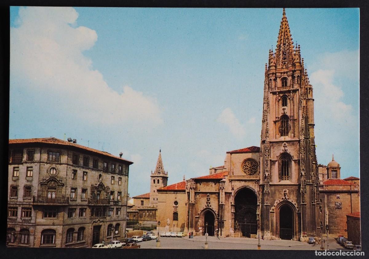 Postales: POSTAL DE OVIEDO: LA CATEDRAL - Foto 1