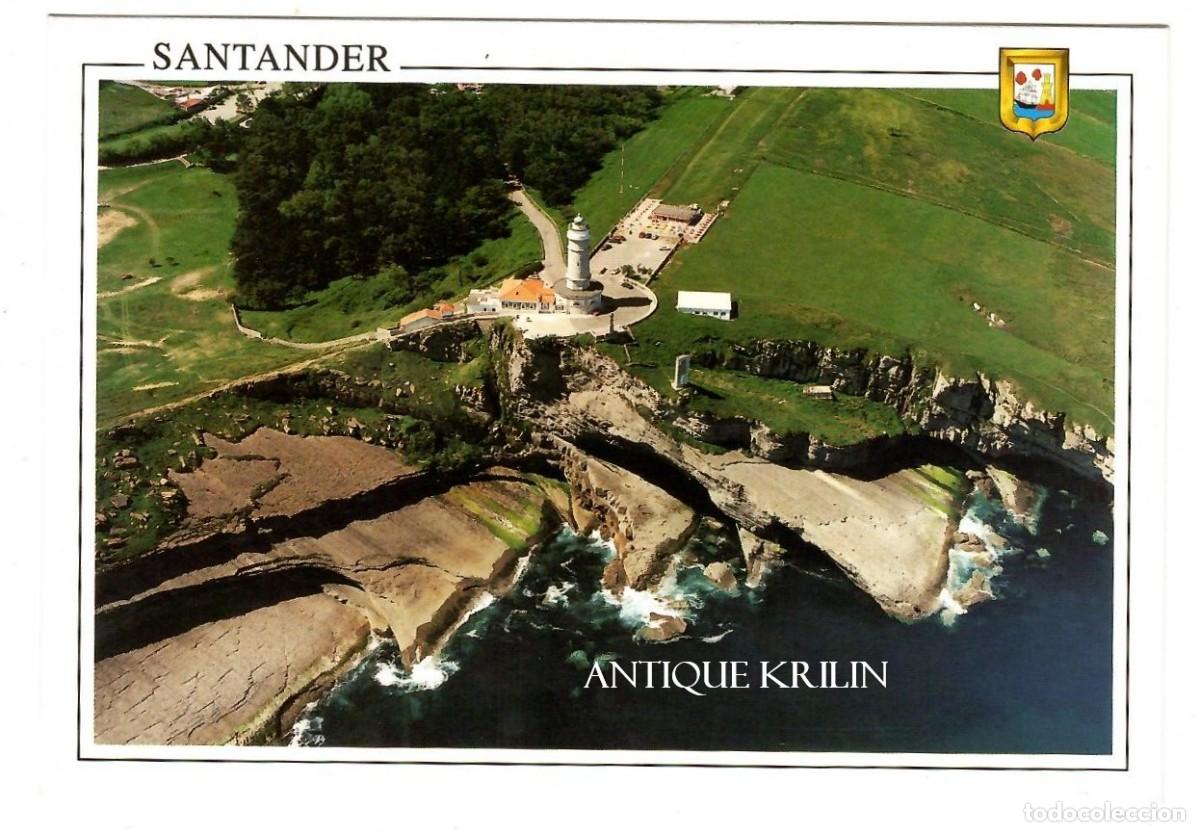 Postales: SANTANDER N&ordm; 17 EL FARO CABO MAYOR / ESCUDO DE ORO - DOMINGUEZ / SIN FRANQUEAR