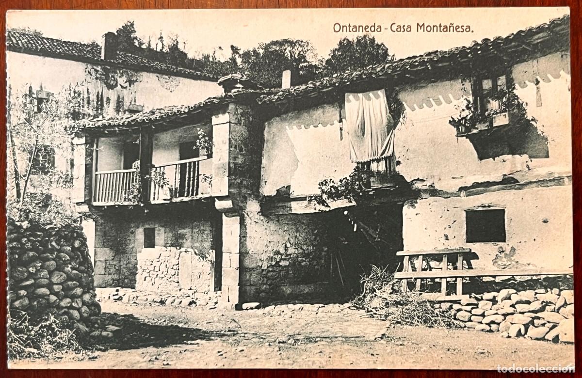 Postales: ONTANEDA (CANTABRIA), CASA MONTA&Ntilde;ESA, SIN CIRCULAR Y SIN DIVIDIR