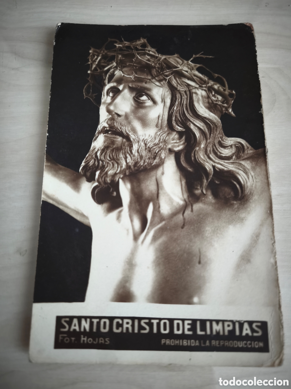 Postales: Antigua postal del Cristo de Limpias escrita en 1922. Foto Hojas.