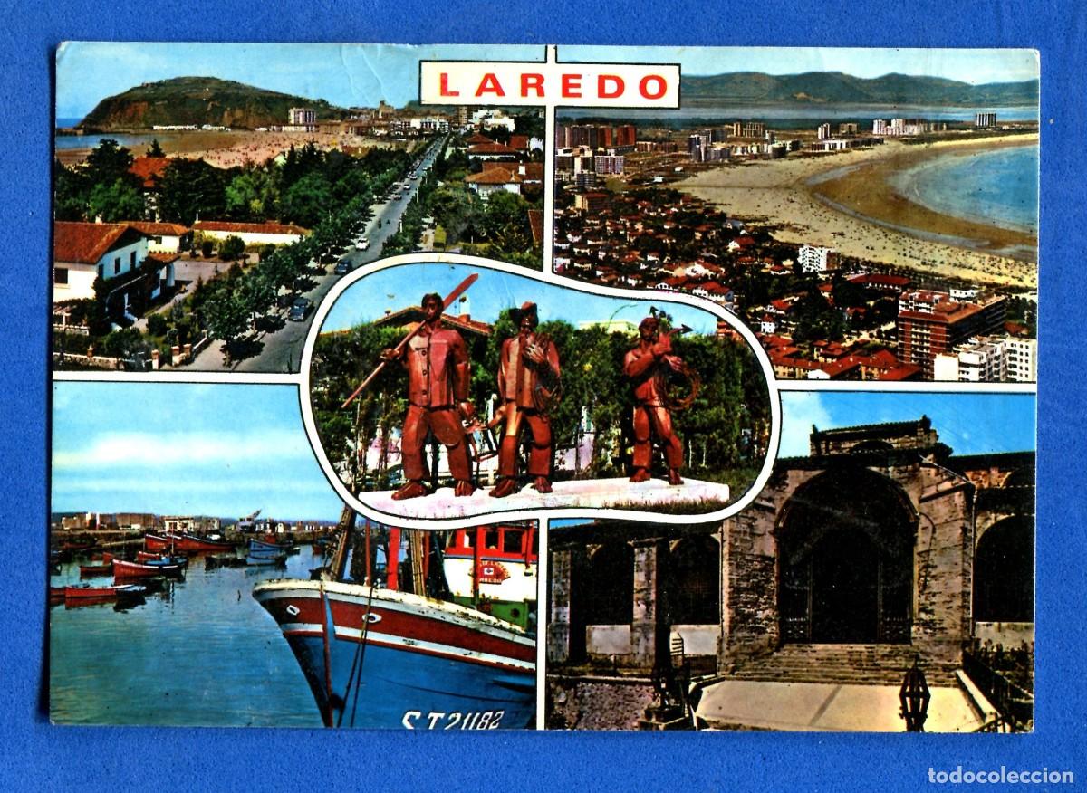 Postales: POSTAL CIRCULADA LAREDO 36 SANTANDER EDITA CARMELO - Foto 1