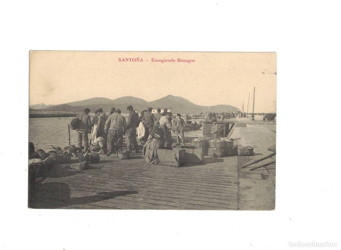 Postales: SANTO&Ntilde;A. ESCOGIENDO BESUGOS