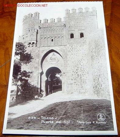 Postales: ANTIGUA POSTAL DE TOLEDO . EDICIONES UNIQUE - PUERTA DEL SOL - Foto 1