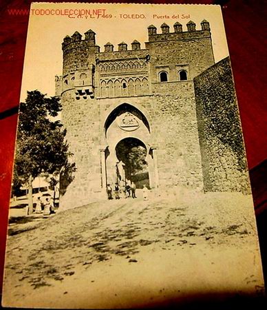 Postales: ANTIGUA POSTAL DE TOLEDO - PUERTA DEL SOL - Foto 1