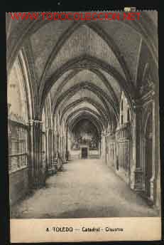 Postales: 8. TOLEDO - CATEDRAL - CLAUSTRO - Foto 1
