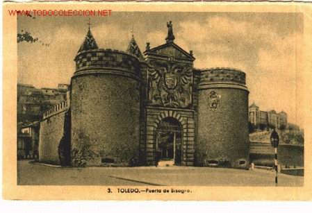 Postales: Postal de Toledo. Puerta de la Bisagra. - Foto 1
