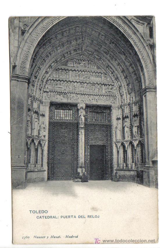 Postais: Toledo - Catedral - Puerta del reloj