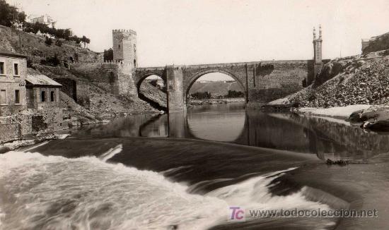 Cartes Postales: TOLEDO-62,PUENTE DE ALCANTARA SOBRE EL RIO .-EDC, GARCIA GARRABELLA. 14X9 CM .-