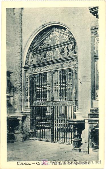 Postales: CUENCA CATEDRAL PUERTA DE LOS APOSTOLES - Foto 1