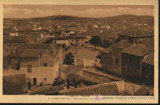 Postales: Postal Antigua: 1 Alcazar de San Juan - Vista panor&aacute;mica, al fondo los molinos. Ed.L.Roisin
