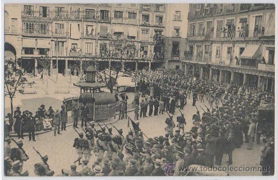 Postkarten: TARJETA POSTAL DE ACADEMIA DE INFANTERIA MILITAR 1912-13 REGRESO DEL CAMPAMENTO TOLEDO
