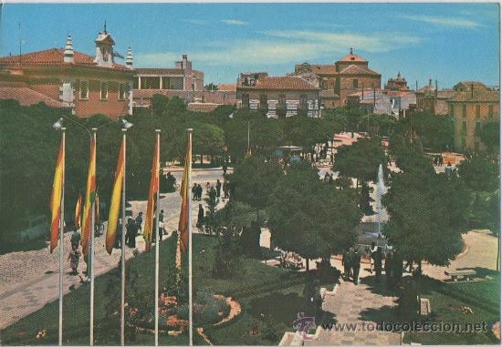 Postales: TARJETA POSTAL DE ALCAZAR DE SAN JUAN PLAZA DE ESPA&Ntilde;A CIUDAD REAL