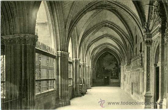 Postales: POSTAL TOLEDO CLAUSTRO DE LA CATEDRAL - Foto 1