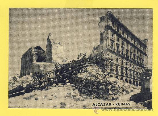 Postcards: TOLEDO-TOLEDO -ALCAZAR EN RUINAS- PUBLIIDEA S,L, 1 PIEZAS P 673