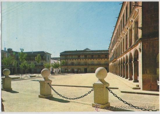 Postales: TARJETA POSTAL DE VILLANUEVA DE LOS INFANTES PIEDRA HISTORICA Y ARTE ANGULO PLAZA MAYOR CIUDAD REAL