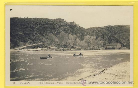 Postcards: POSTAL-TOLEDO  21-TAJO Y ERMITA DEL VALLE FOT.L.ROSIN P 683