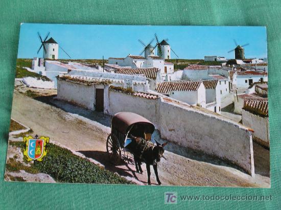 Postales: **CAMPO DE CRIPTANA (CIUDAD REAL)--MOLINOS MANCHEGOS EN LA RUTA DEL QUIJOTE**