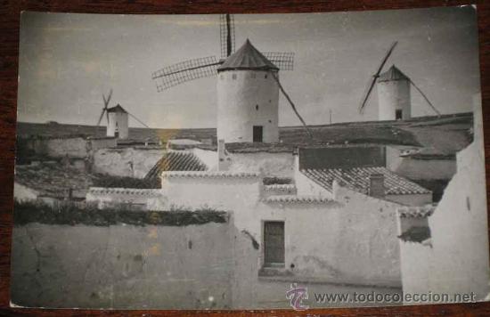 Postais: ANTIGUA FOTO POSTAL DE CAMPO DE CRIPTANA - CIUDAD REAL - MOLINOS - ED. PAPE&Ntilde;ERIA MODERNA - NO CIRCUL