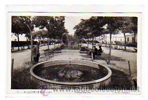 Postkarten: Ciudad Real. Alcazar de San Juan. Una vista del Parque p&uacute;blico.  L. Roisin.n&ordm; 10. A&ntilde;os 50.