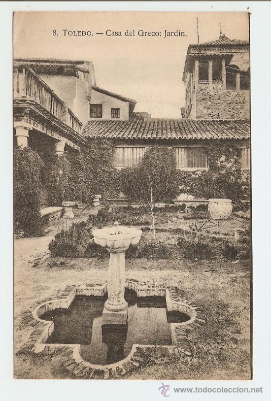 Postais: Toledo - Casa del Greco Jard&iacute;n
