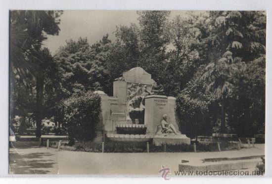 Postales: TARJETA POSTAL PARQUE GASSET MONUMENTO A SU CREADOR CIUDAD REAL