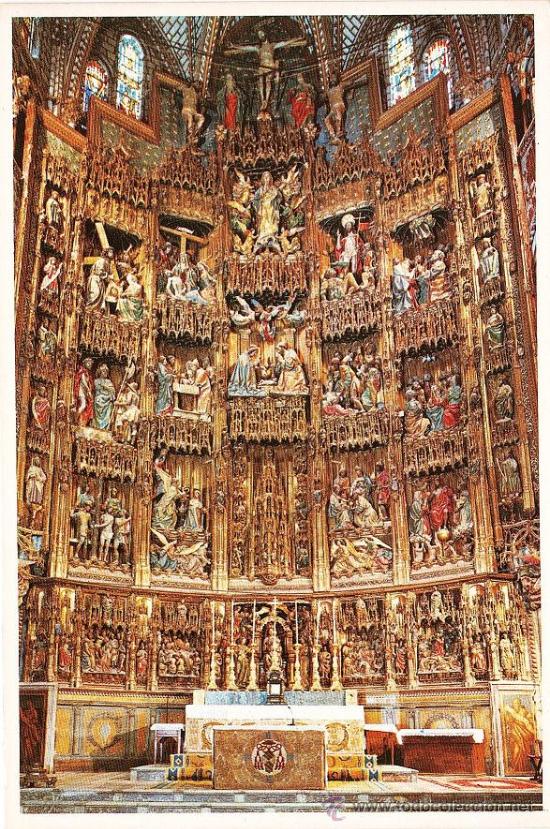 Cartes Postales: toledo.- catedral.- retablo mayor.- ed. j. de la cruz.- a&ntilde;o 1979 - nueva