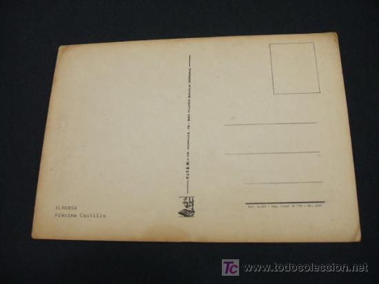 Postales: PISCINA CASTILLO - ALMANSA - - Foto 2