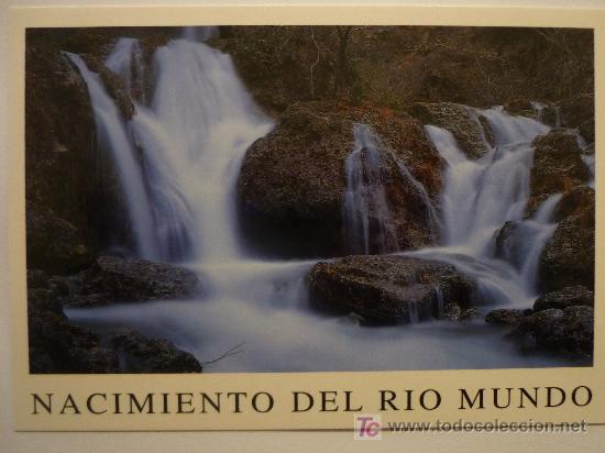 Postales: LOS CHORROS - NACIMIENTO DEL RIO MUNDO - RIOPAR (ALBACETE).
