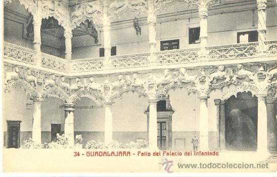 Postkarten: TARJETA POSTAL PATIO DEL PALACIO DEL INFANTADO GUADALAJARA