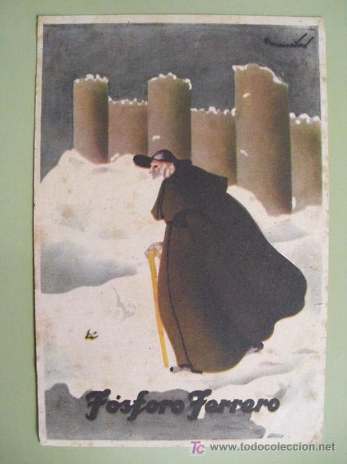 Postais: FOSFORO FERRERO. Castilla la Vieja. Serie 4&ordm; - n&ordm;4. Ilustrada por Mairata