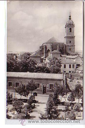Postales: CIUDAD REAL.- LA CATEDRAL DESDE LOS JARDINES DEL INSTITUTO
